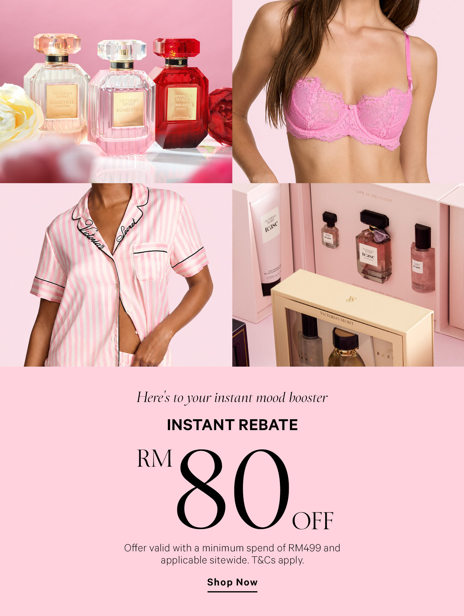 Instant Rebate Spend RM499 get RM80 Off