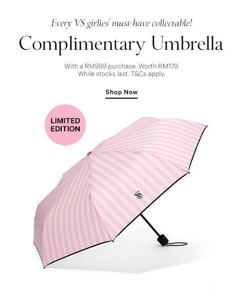 Free umbrella with min spend RM999