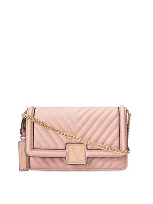 New in Bag - Victoria's Secret Beige Satchel w/ Pink Piping