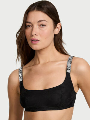 Shine Strap Lace Scoop Bralette