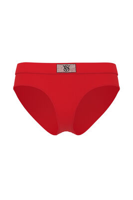 Logo Cotton Shine Patch Velvet Hiphugger Panty