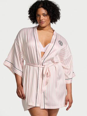 Victoria's Secret Fashion Show '24 Glazed Satin Short Robe,  Victoria's Secret Fashion Show '24 Glazed Satin Short Robe