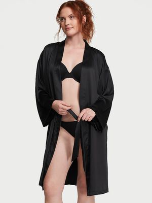 Satin Midi Robe,  Satin Midi Robe