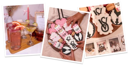 Pink Drinks and Party Snacks