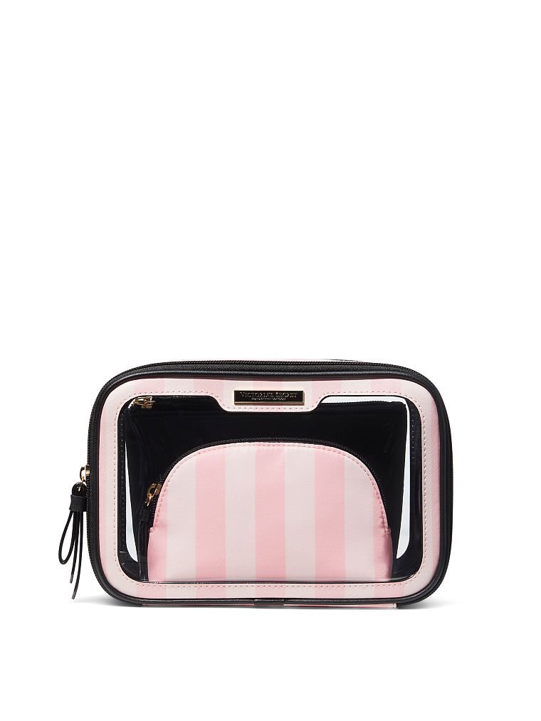 Beauty-To-Go Bag Trio, Iconic Stripe, large