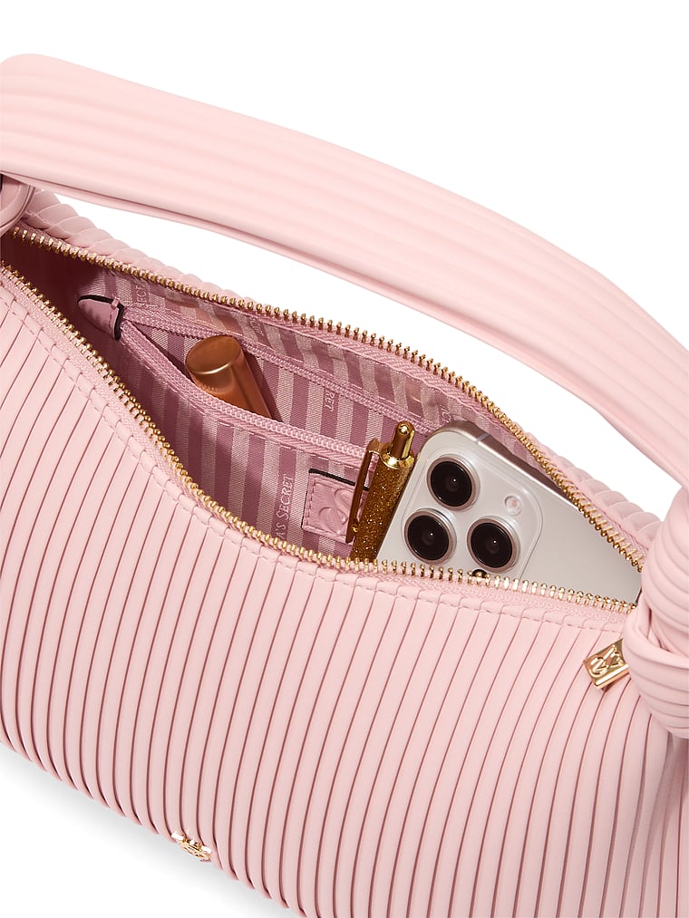 Knotted Top Handle Bag image number null