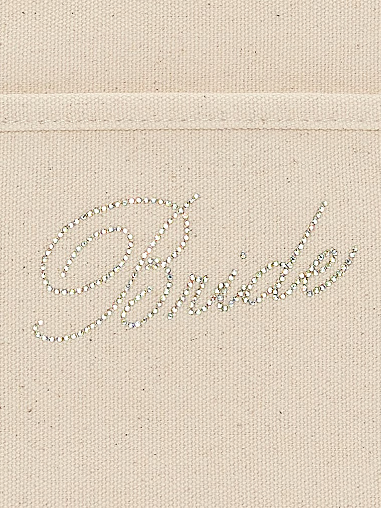 Canvas Bridal Tote Bag image number null