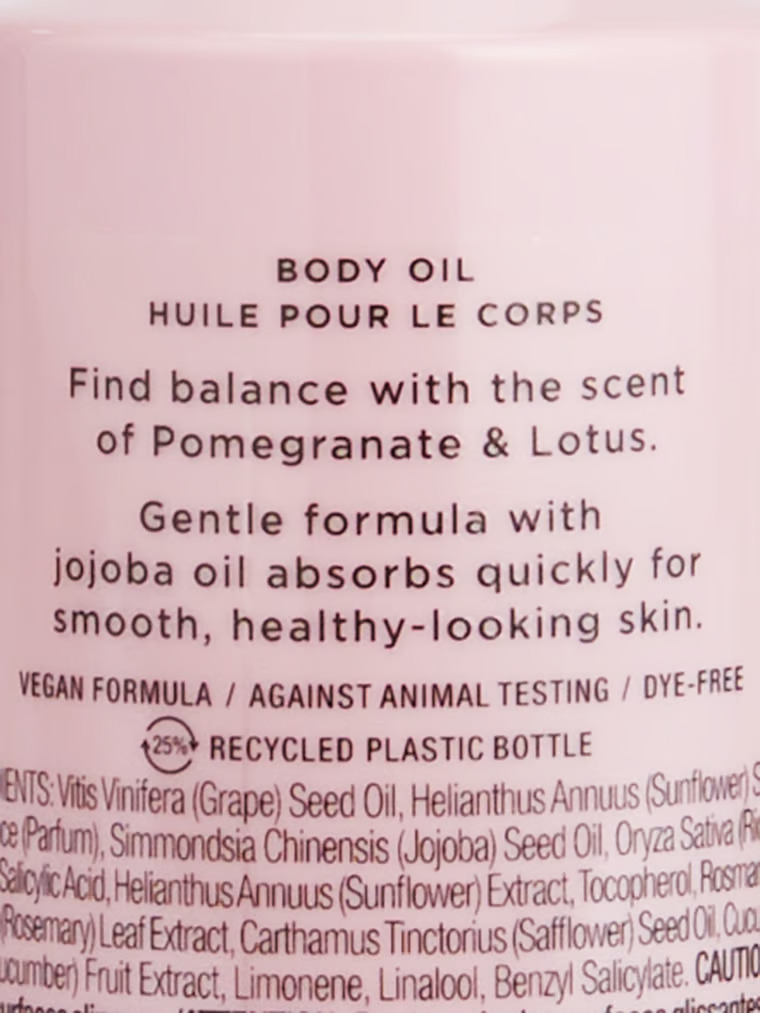 Pomegranate Lotus Body Oil image number null