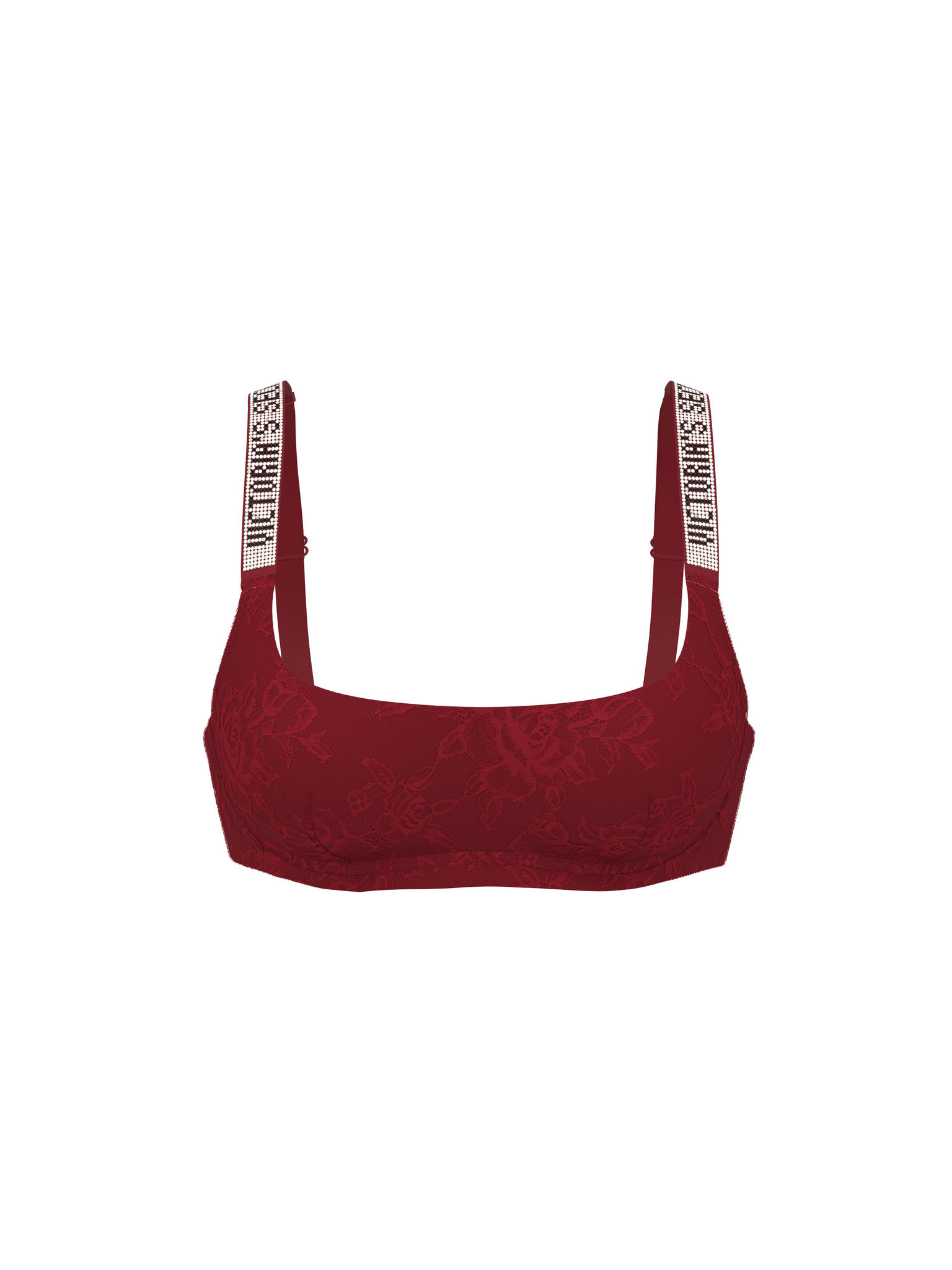 Shine Strap Lace Scoop Bralette image number null