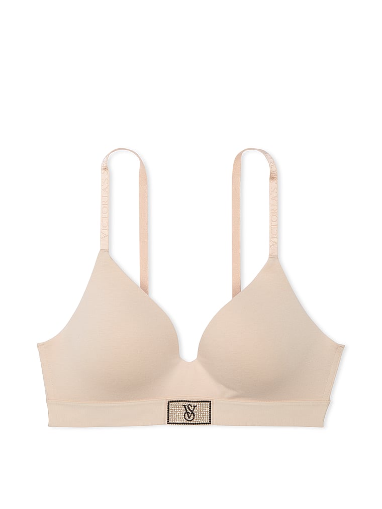Shine Patch Lightly Lined Wireless Bra image number null