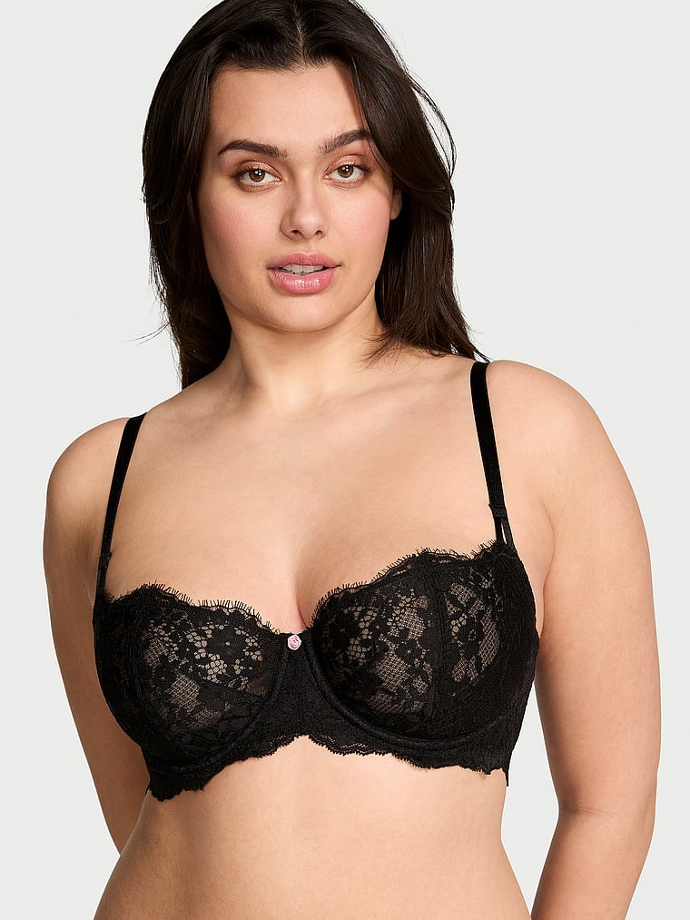 Wicked Unlined Lace Balconette Bra image number null