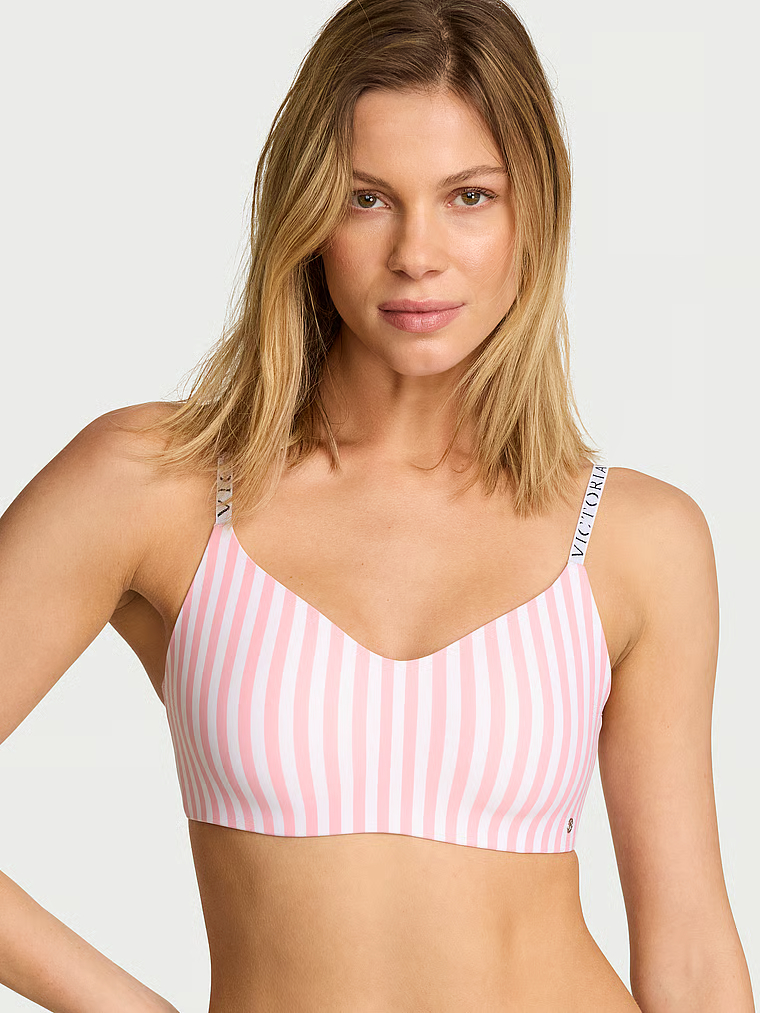 The CoolBra&trade; Lightly Lined Wireless Plunge Bralette image number null