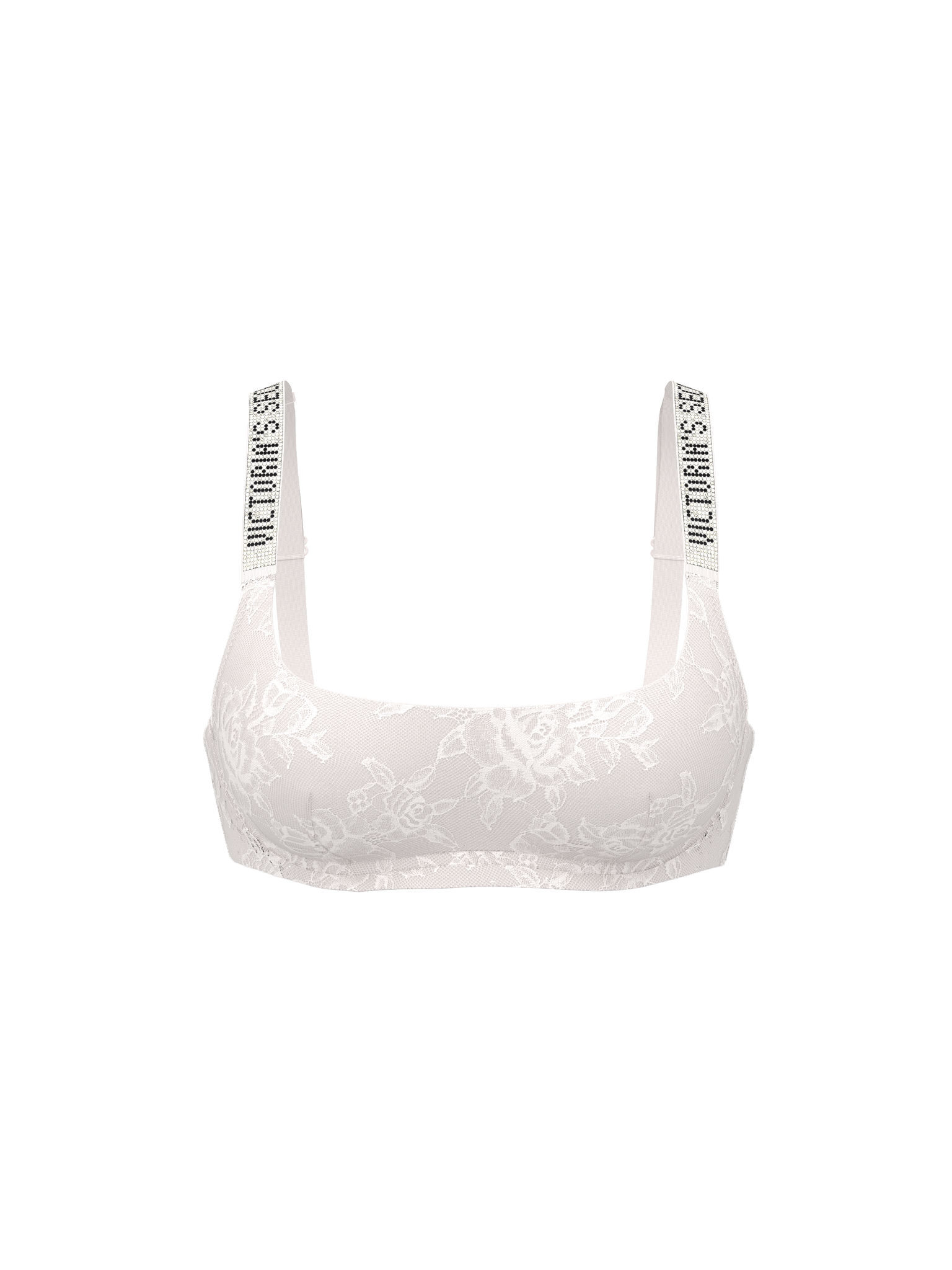 Shine Strap Lace Scoop Bralette image number null