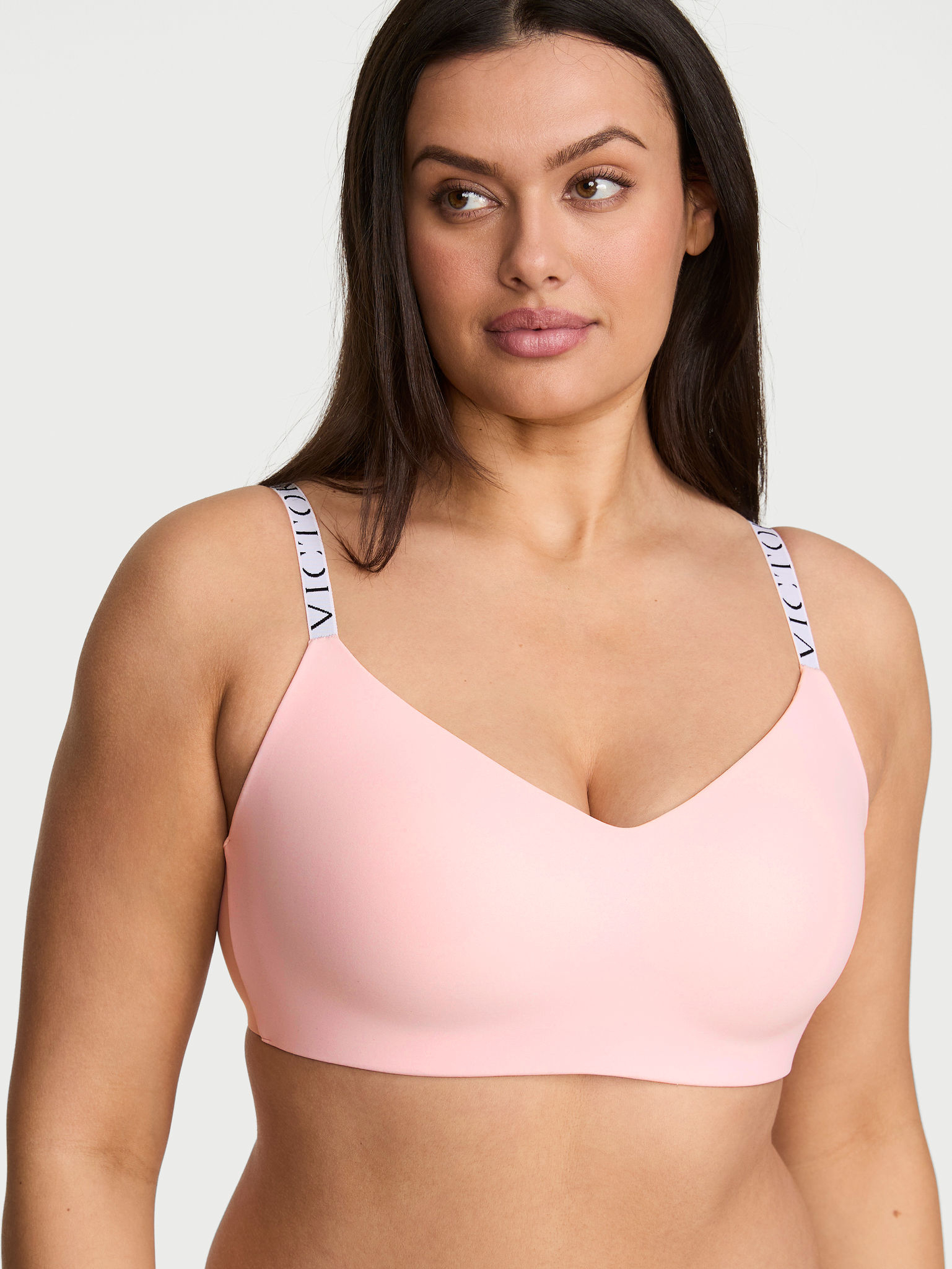 The CoolBra&trade; Lightly Lined Wireless Plunge Bralette image number null