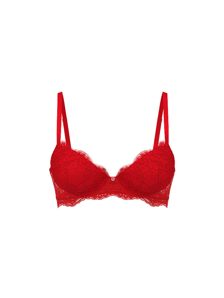Lace Lightly Lined Classic Coverage Demi Bra image number null