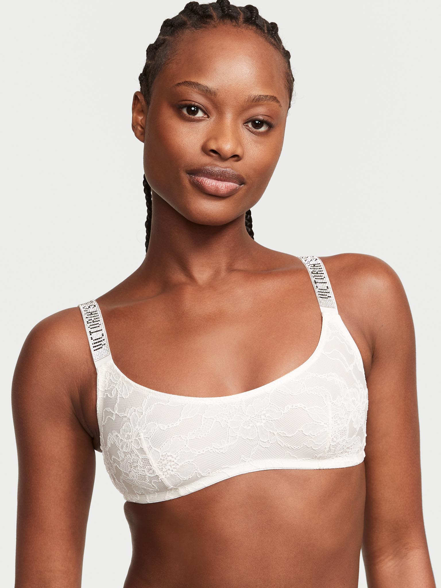 Shine Strap Scoop Bralette image number null