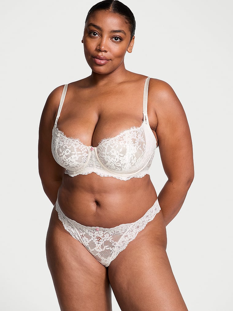 Wicked Unlined Lace Balconette Bra image number null