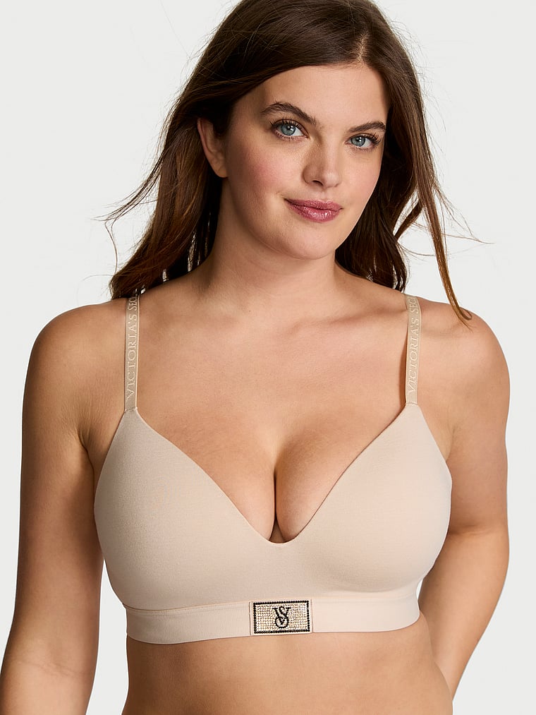 Shine Patch Lightly Lined Wireless Bra image number null