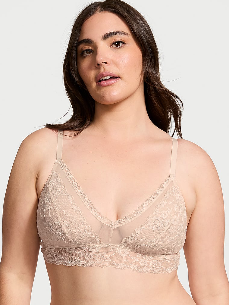 Lace Curvy Bralette image number null