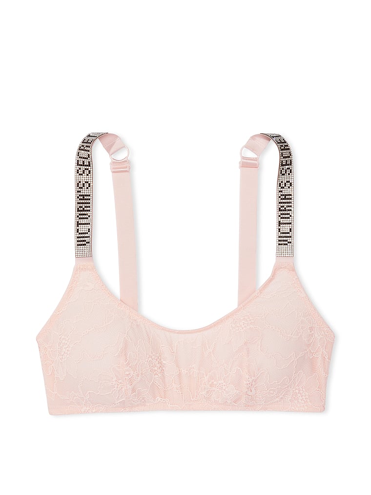 Shine Strap Lace Lightly Lined Balconette Bra image number null
