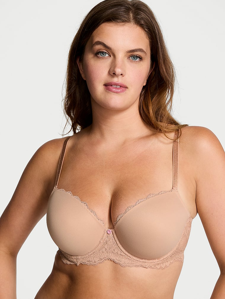 Smooth & Lace Lightly Lined Classic Coverage Demi Bra image number null