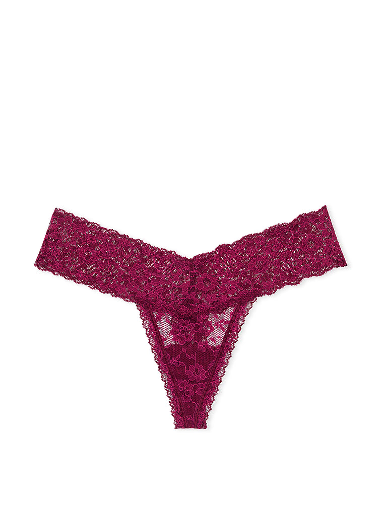 Lace Thong Panty image number null