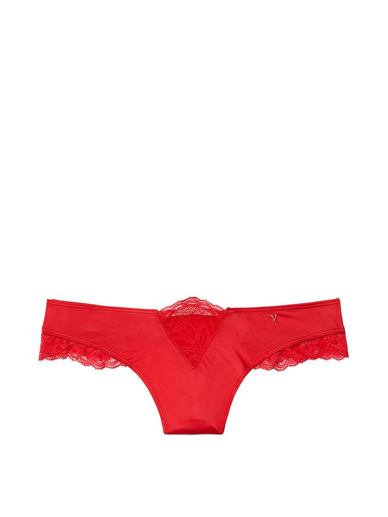 Lace Cutout Thong Panty image number null