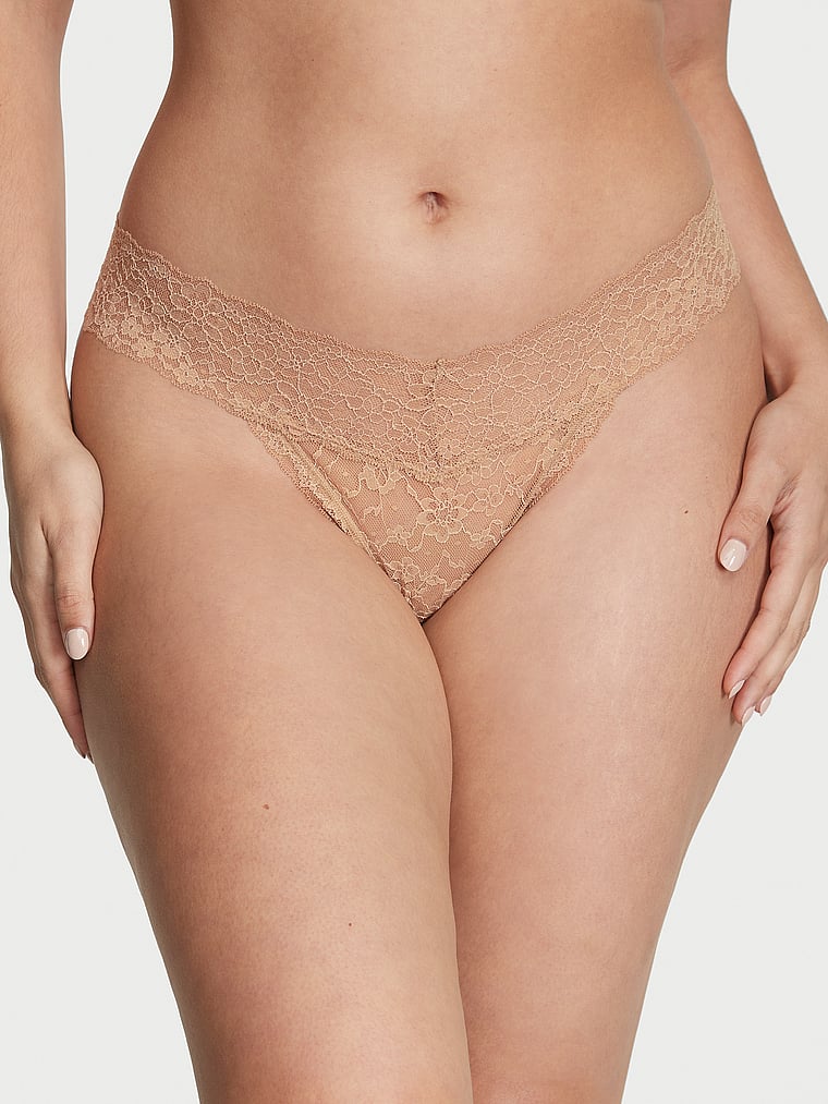 Lace Thong Panty image number null