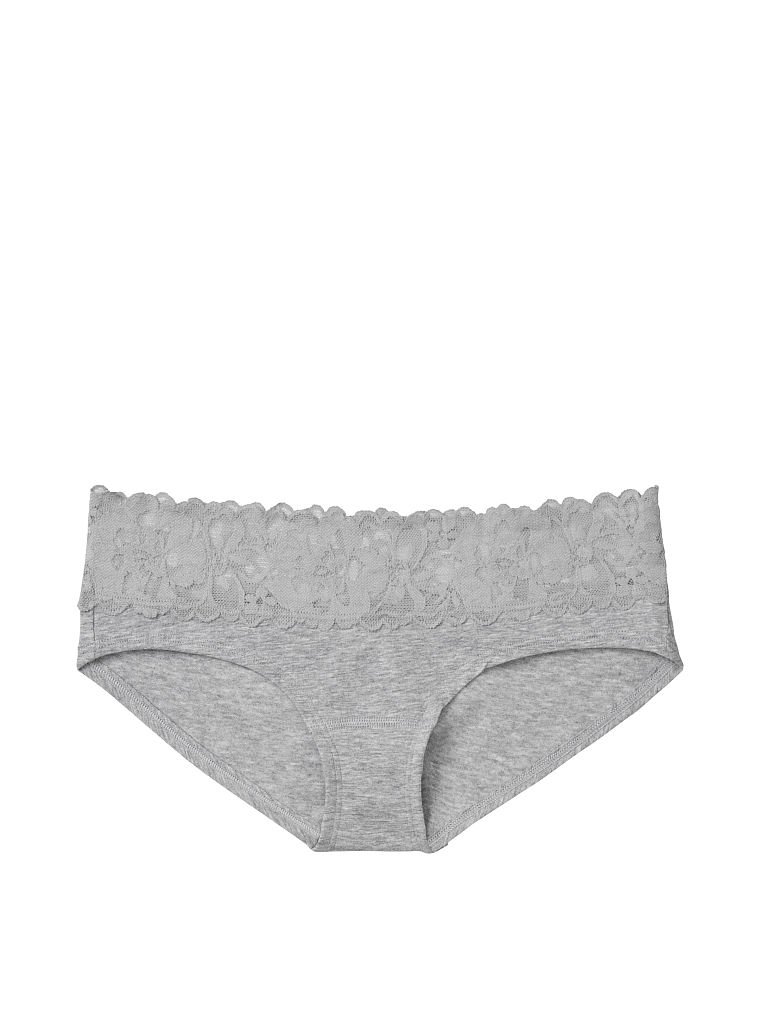 Stretch Cotton Lace-waist Hiphugger Panty image number null