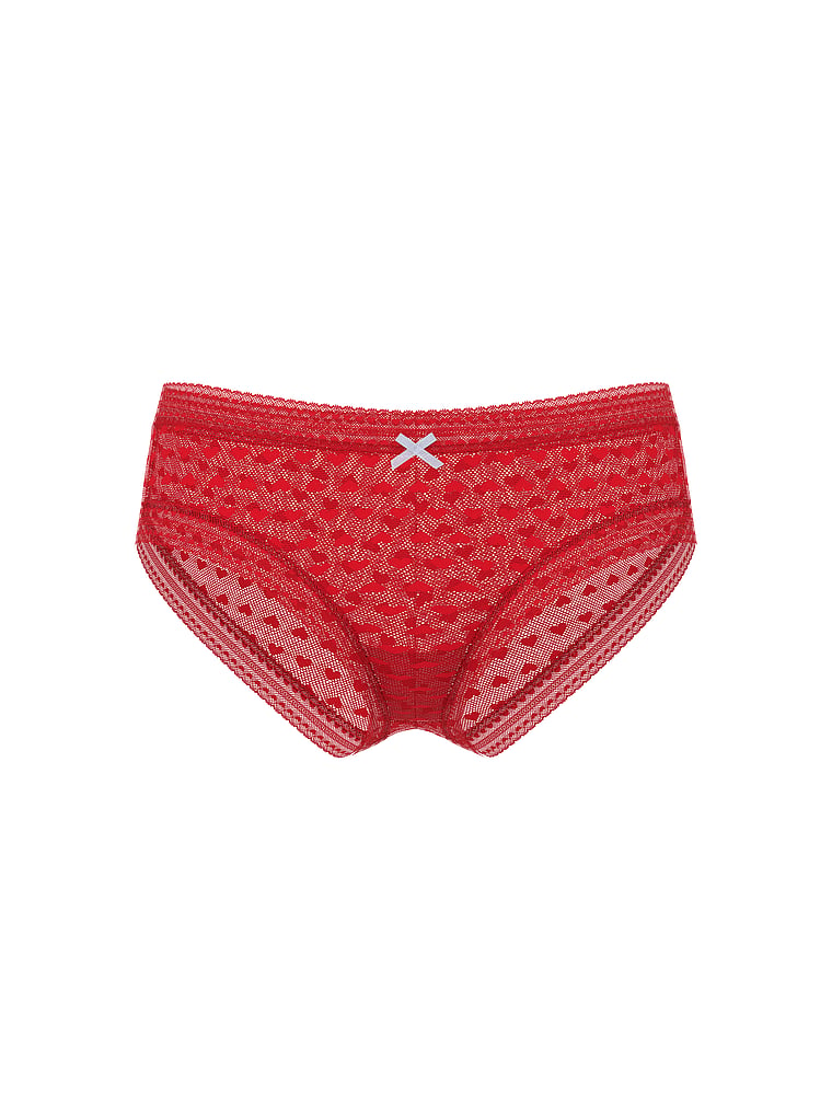 Heart Lace Cheeky Panty image number null
