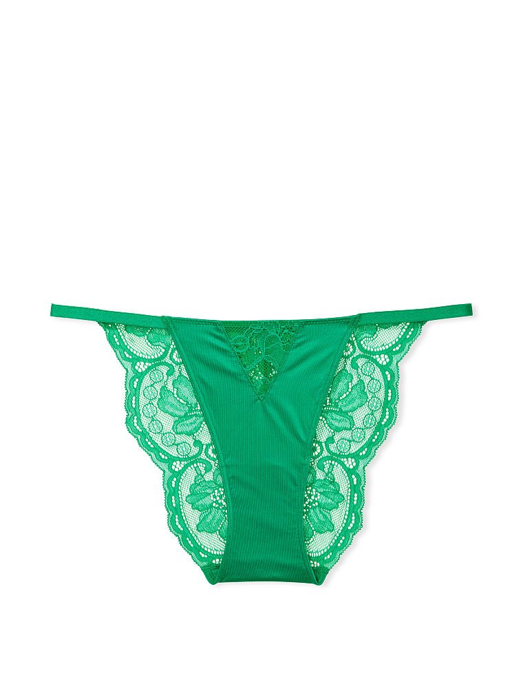 Lace & Mesh Cheeky Panty image number null
