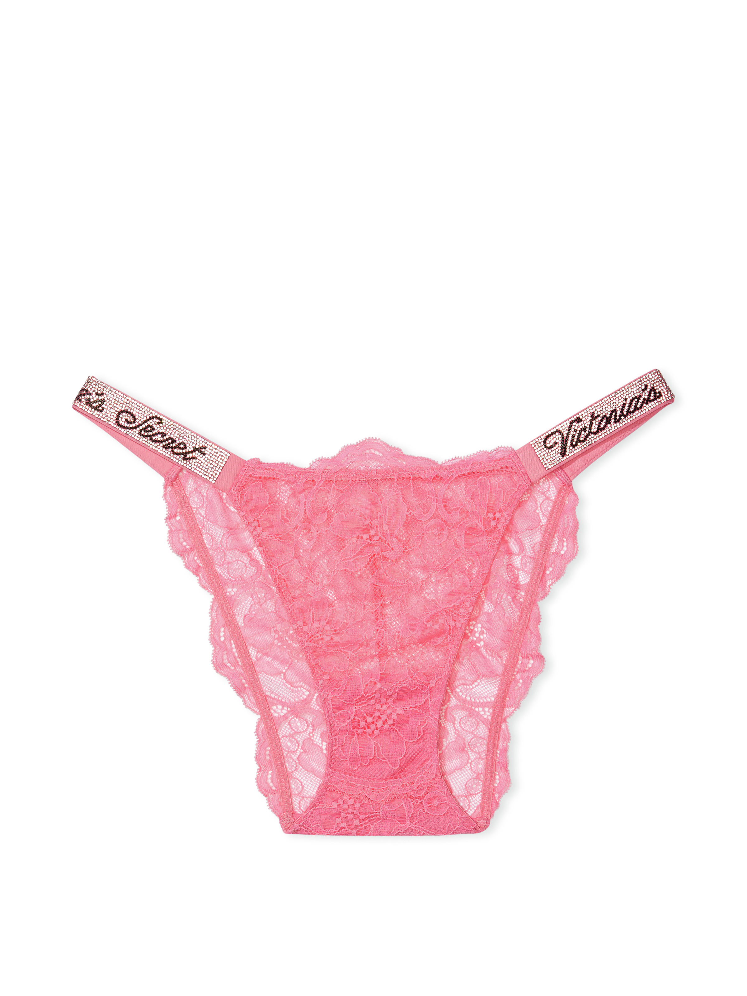 Shine Strap Lace Cheeky Panty image number null