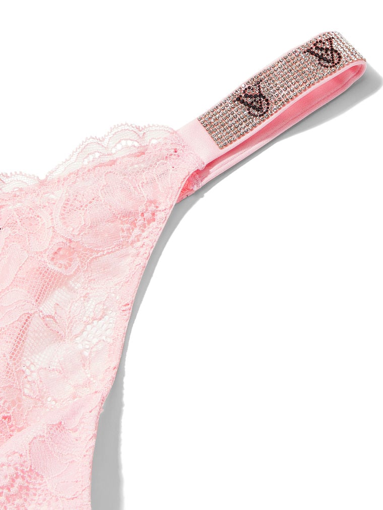 Buy Shine Strap Lace Thong Panty