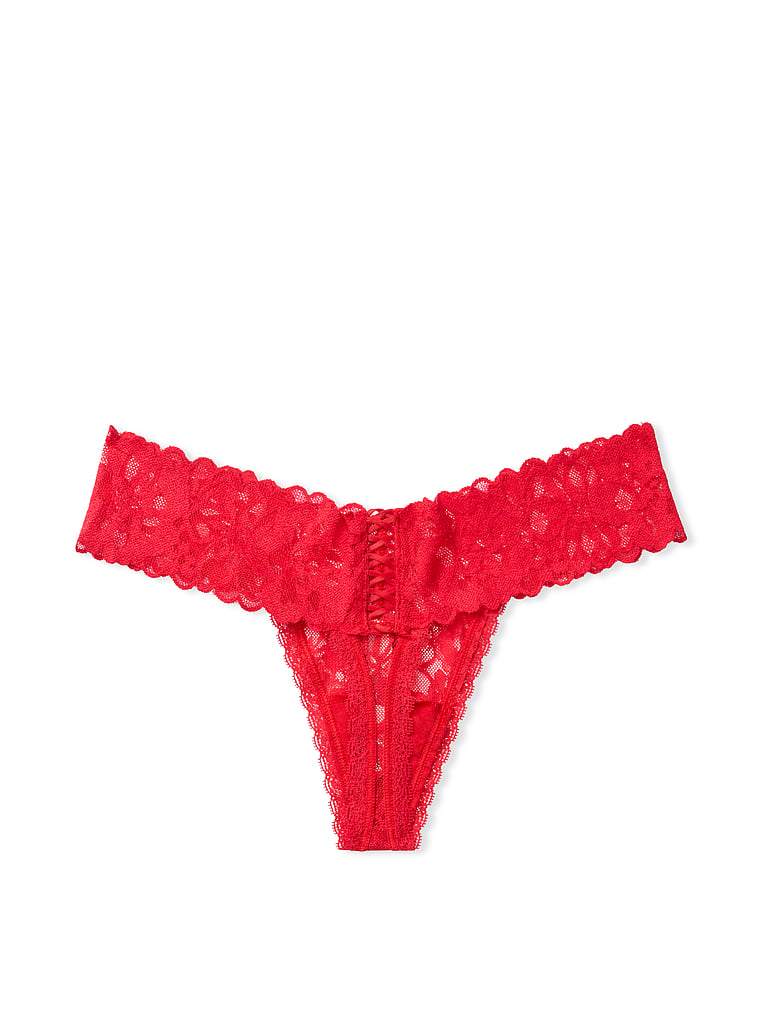 Lacie Lace-Up Thong Panty image number null