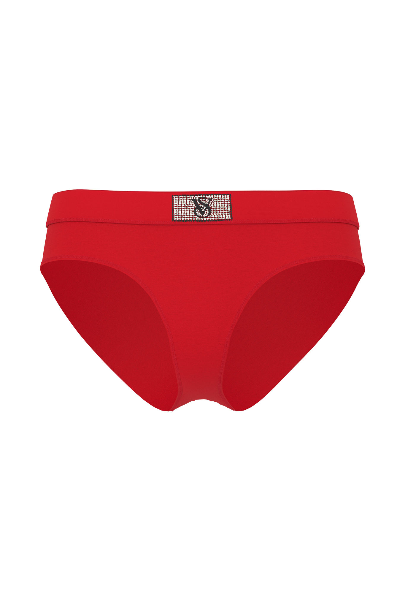 Logo Cotton Shine Patch Velvet Hiphugger Panty image number null