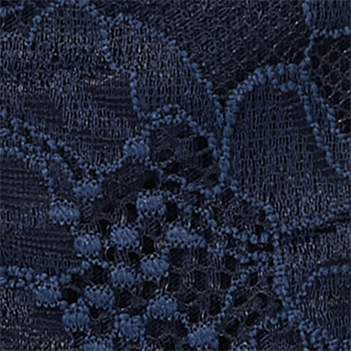 Shine Strap Lace Thong Panty, Noir Navy, swatch