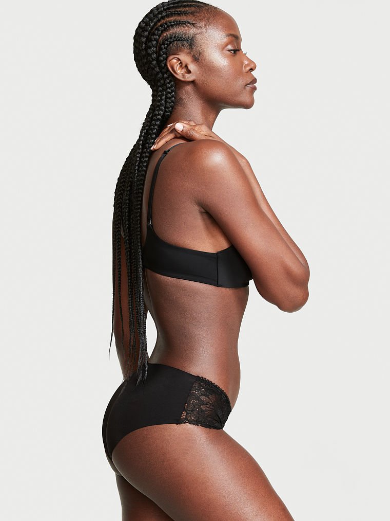 No-Show Floral Lace Hiphugger Panty image number null