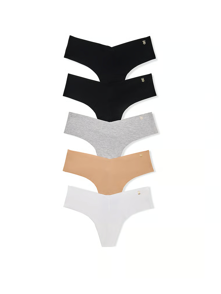 5-Pack No-Show Thong Panties image number null