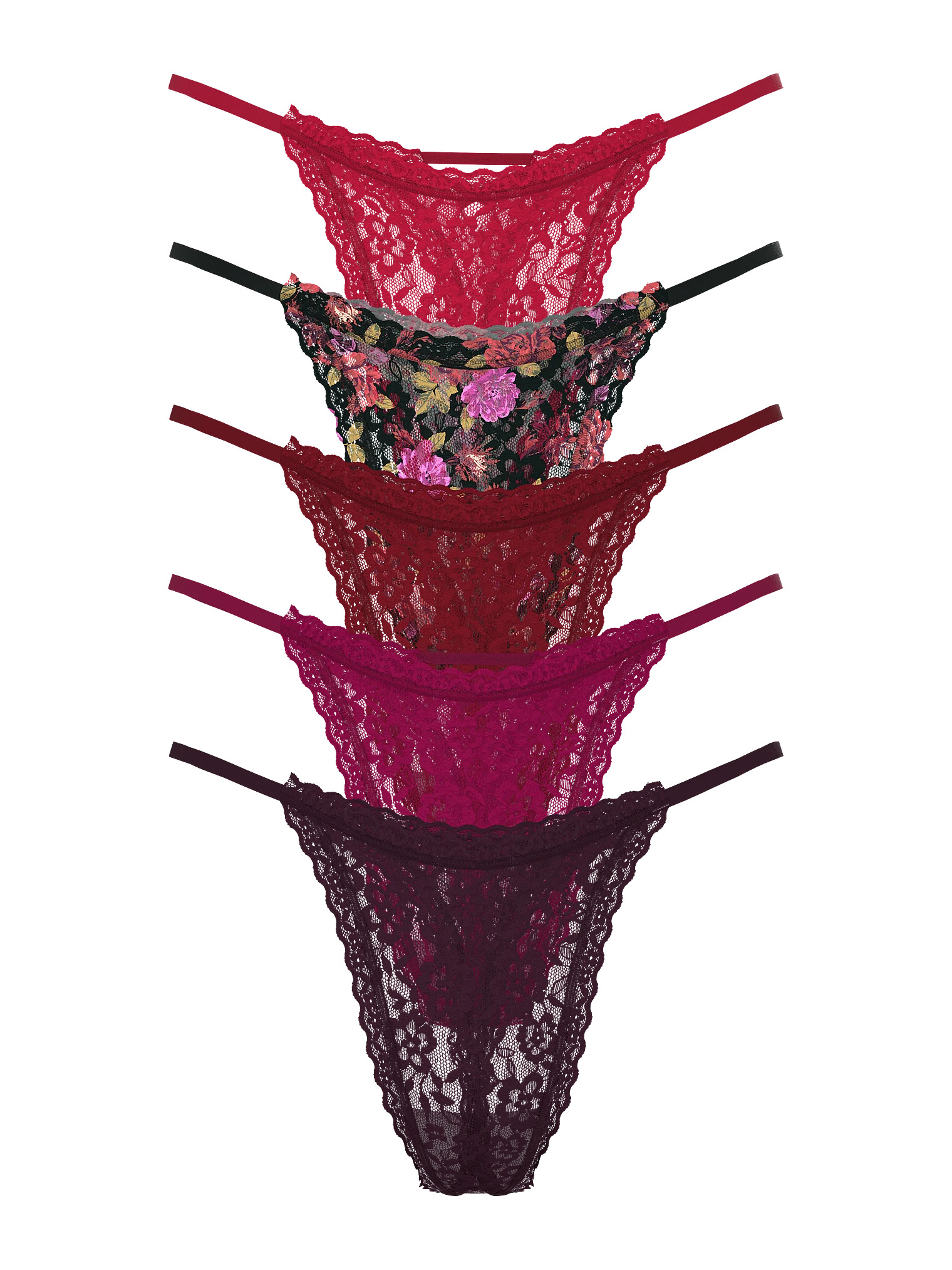 5-Pack Lacie String Thong Panties image number null