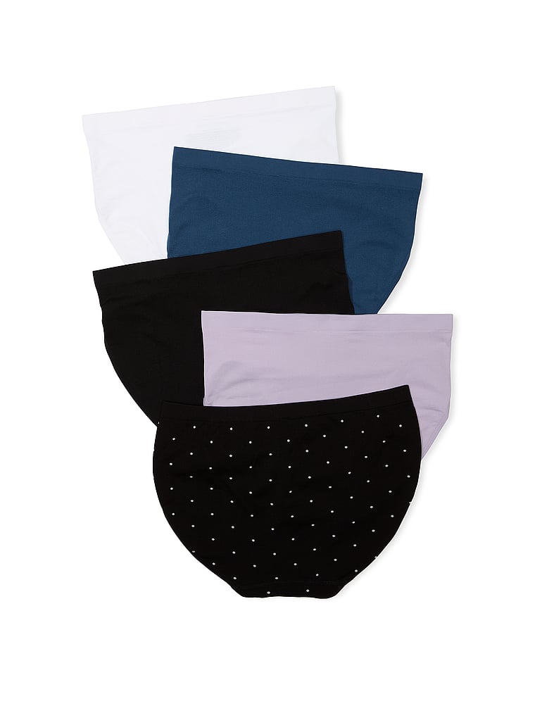 5-Pack Seamless High-Leg Brief Panties image number null