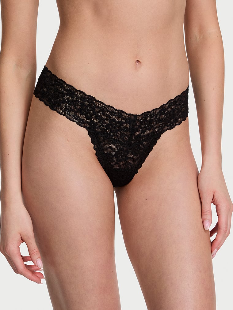Lace Thong Panty image number null