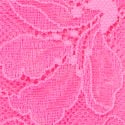 Floral Lace Shine Strap Brazilian Panty, Post It Pink, swatch