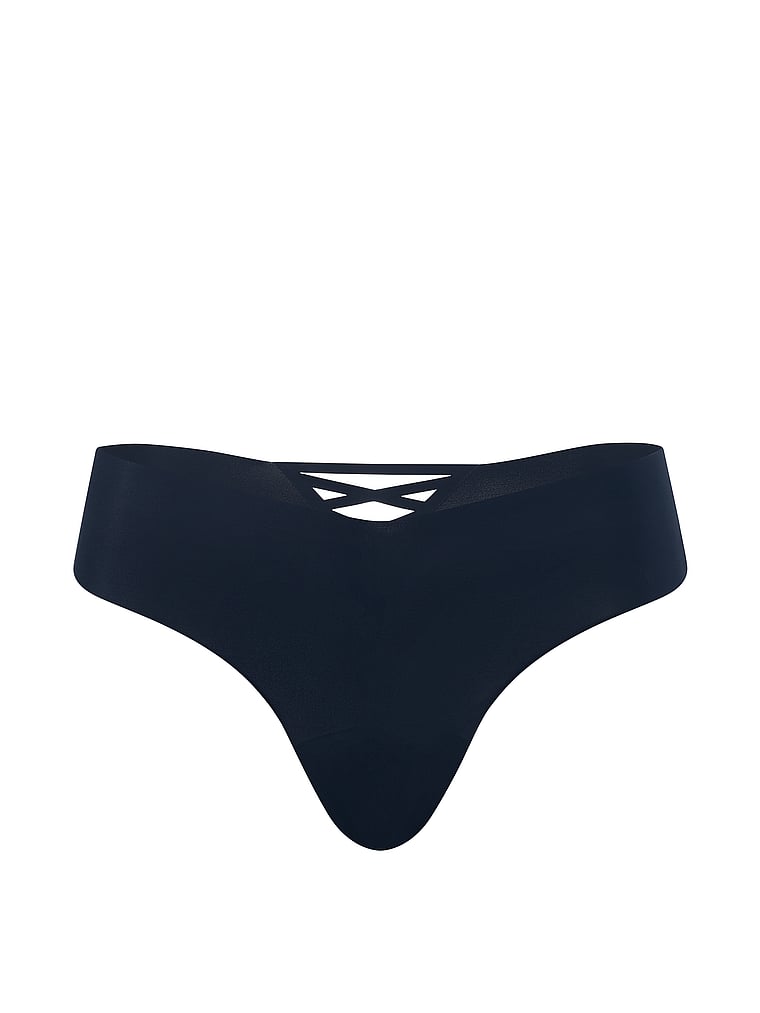 No Show Strappy Thong Panty image number null