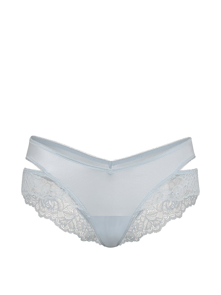 Rose Lace-Trim Cut-Out Cheeky Panty image number null