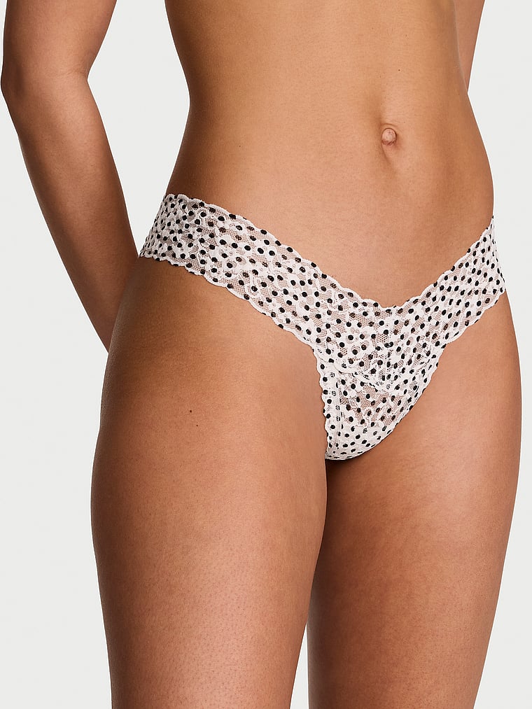 Lace Thong Panty image number null