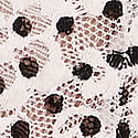 Lace Thong Panty, Coconut White Dots, swatch