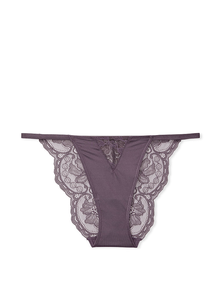 Lace & Mesh Cheeky Panty image number null