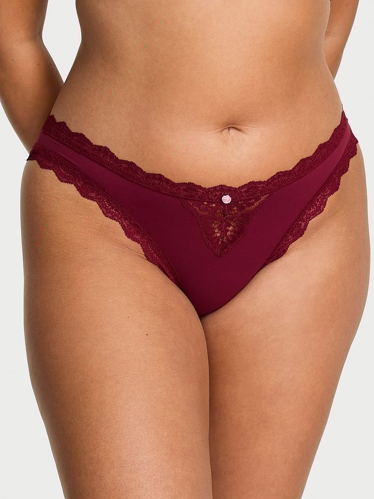 Lace-Trim Bikini Panty image number null