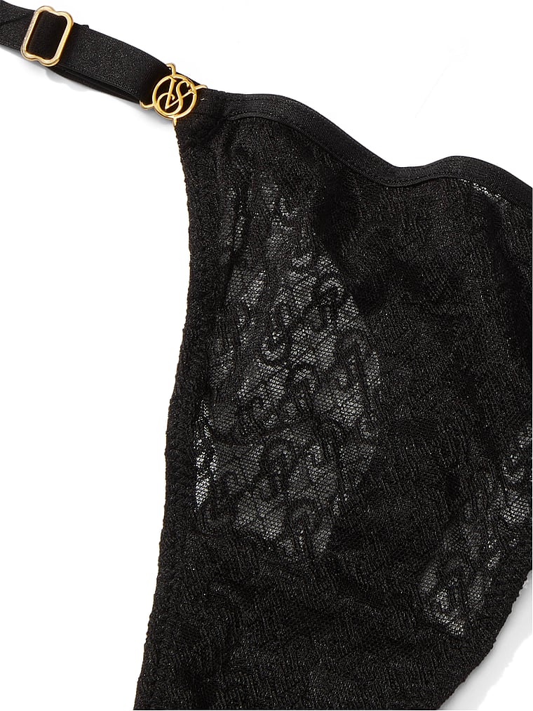Icon by Victoria's Secret Icon Lace Adjustable Thong Panty image number null