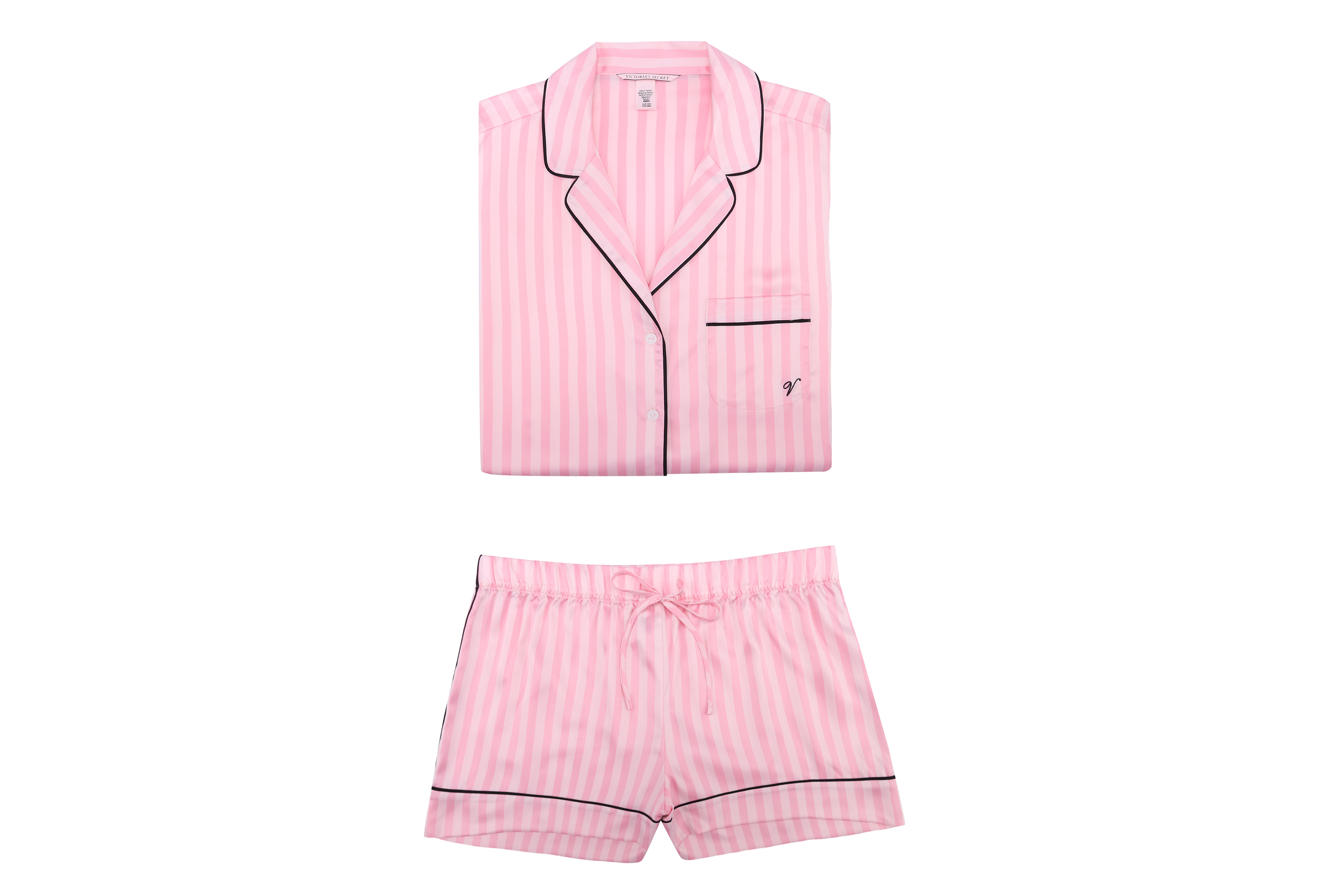 The Satin Short PJ Set image number null